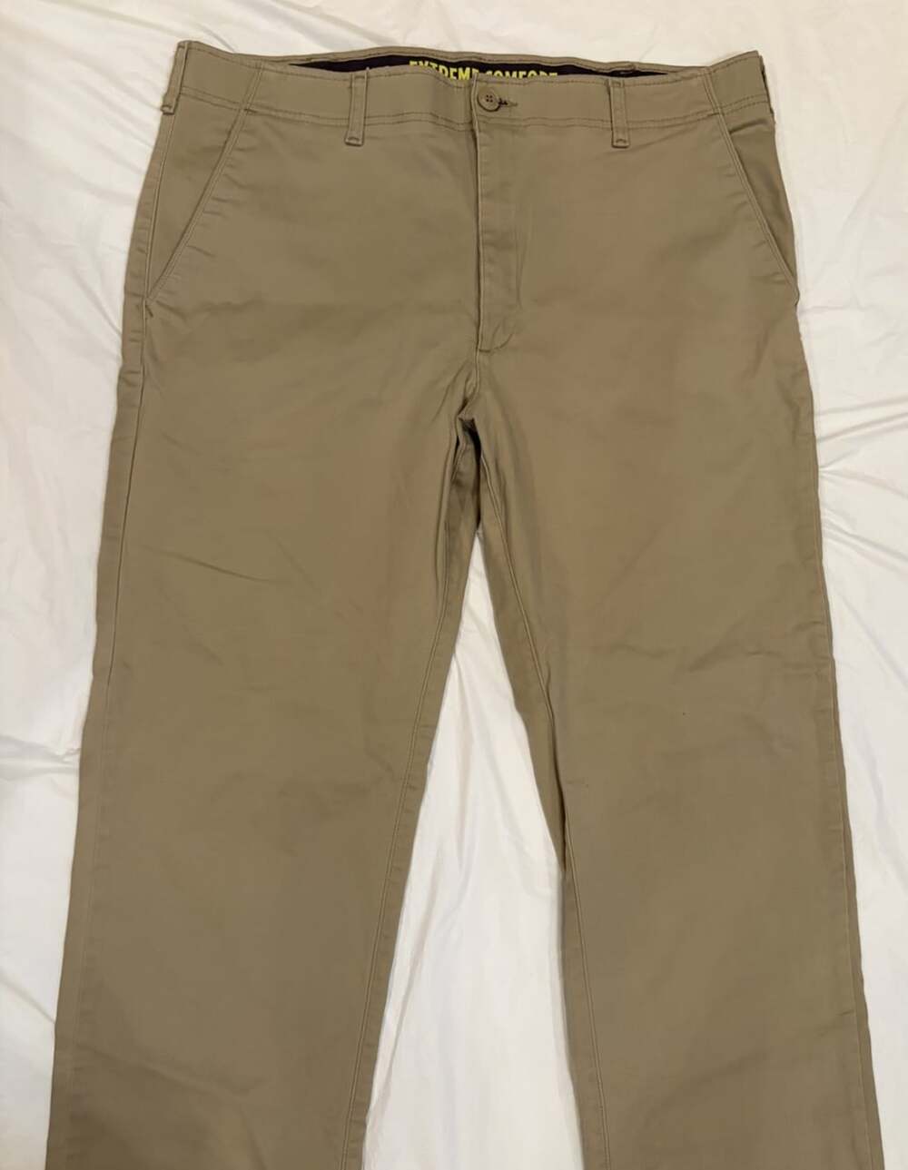 Lee Extreme Comfort Pants Men's 40x34 Tan Straight Fit - Picture 2 of 9